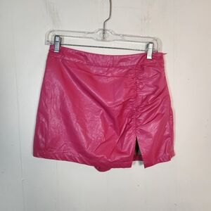 Cotton Candy LA Barbie Pink faux Leather Skort Size Medium